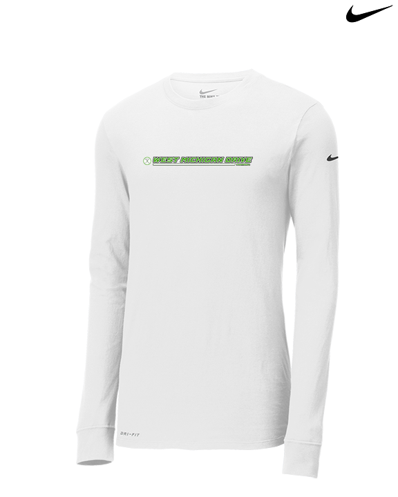 West Michigan Drive Football Lines - Mens Nike Longsleeve