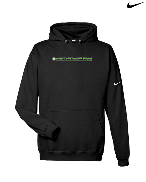West Michigan Drive Football Lines - Nike Club Fleece Hoodie