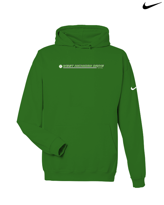 West Michigan Drive Football Lines - Nike Club Fleece Hoodie