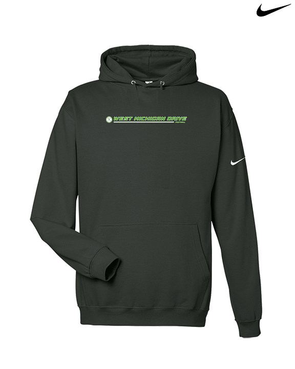 West Michigan Drive Football Lines - Nike Club Fleece Hoodie
