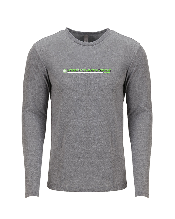 West Michigan Drive Football Lines - Tri-Blend Long Sleeve