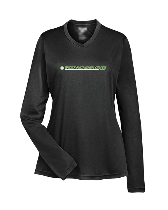 West Michigan Drive Football Lines - Womens Performance Longsleeve