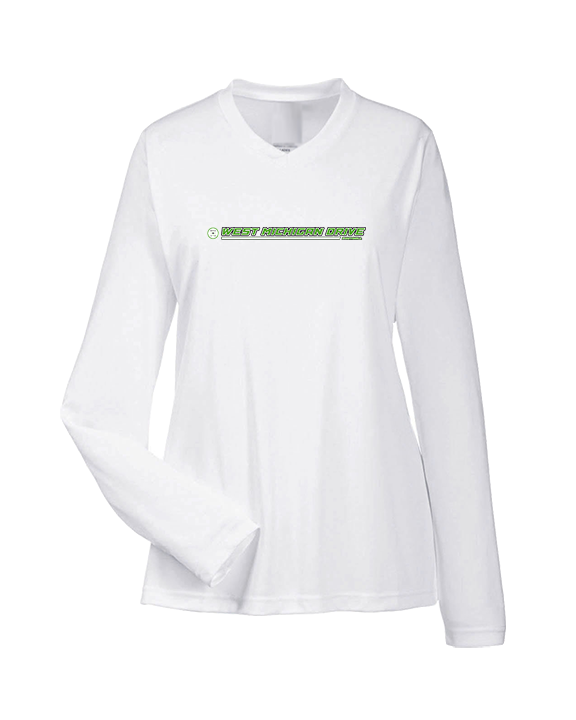 West Michigan Drive Football Lines - Womens Performance Longsleeve