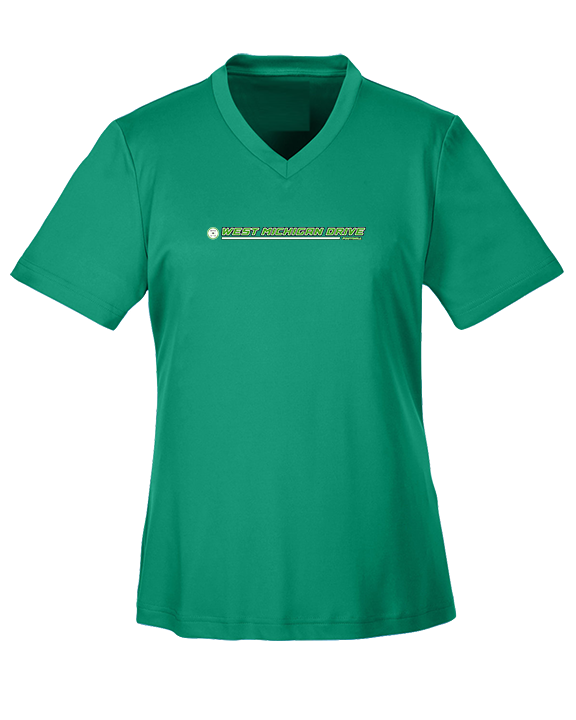 West Michigan Drive Football Lines - Womens Performance Shirt