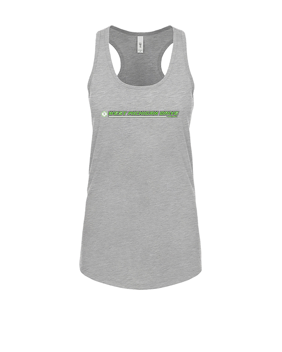 West Michigan Drive Football Lines - Womens Tank Top