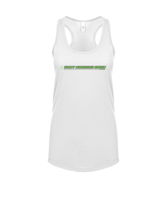 West Michigan Drive Football Lines - Womens Tank Top