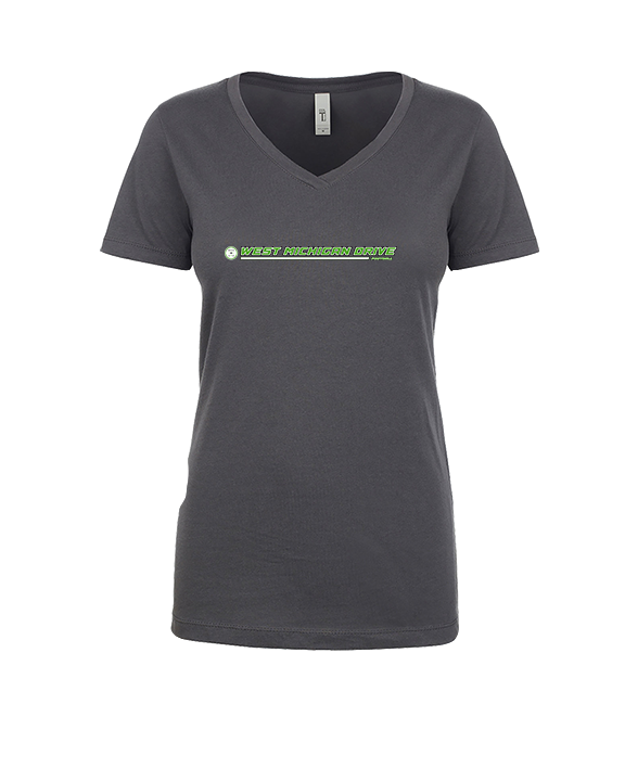 West Michigan Drive Football Lines - Womens Vneck