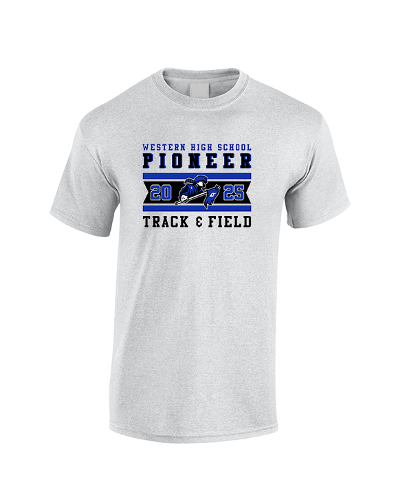 Western HS Track & Field Stamp - Cotton T-Shirt