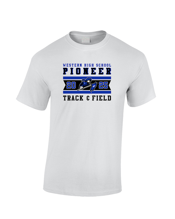 Western HS Track & Field Stamp - Cotton T-Shirt