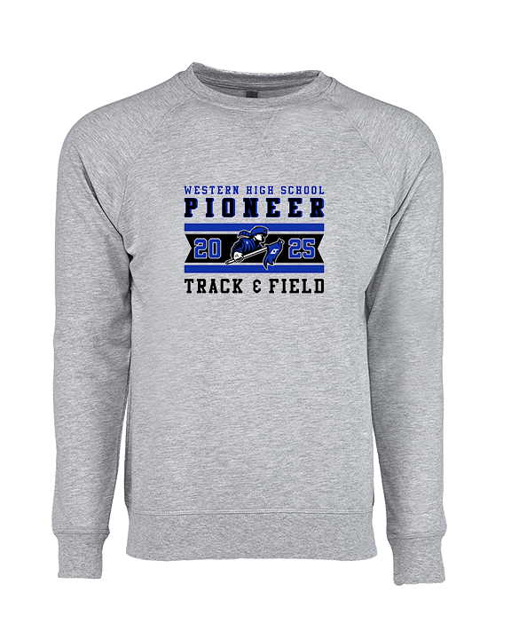 Western HS Track & Field Stamp - Crewneck Sweatshirt