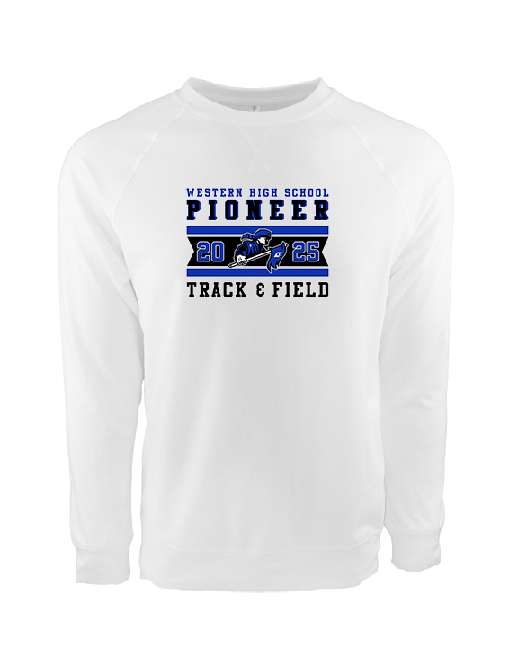 Western HS Track & Field Stamp - Crewneck Sweatshirt