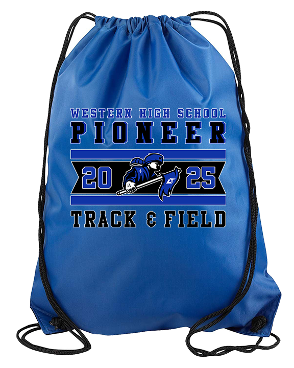 Western HS Track & Field Stamp - Drawstring Bag