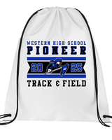 Western HS Track & Field Stamp - Drawstring Bag