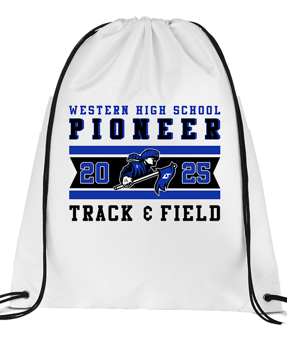 Western HS Track & Field Stamp - Drawstring Bag