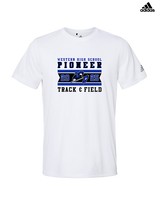 Western HS Track & Field Stamp - Mens Adidas Performance Shirt