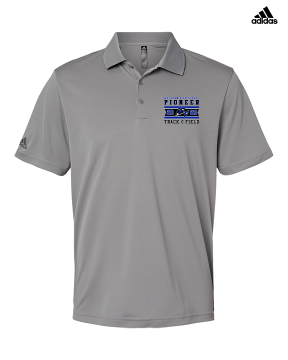 Western HS Track & Field Stamp - Mens Adidas Polo