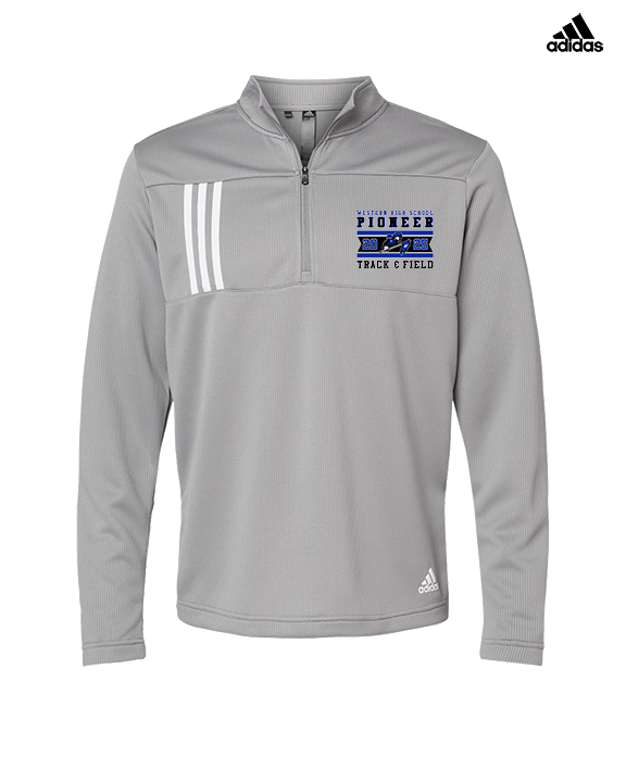 Western HS Track & Field Stamp - Mens Adidas Quarter Zip