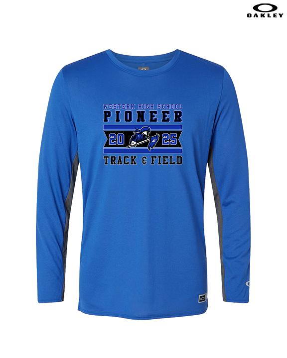 Western HS Track & Field Stamp - Mens Oakley Longsleeve