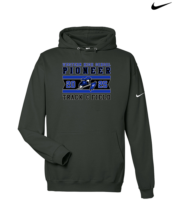 Western HS Track & Field Stamp - Nike Club Fleece Hoodie