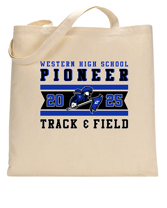 Western HS Track & Field Stamp - Tote