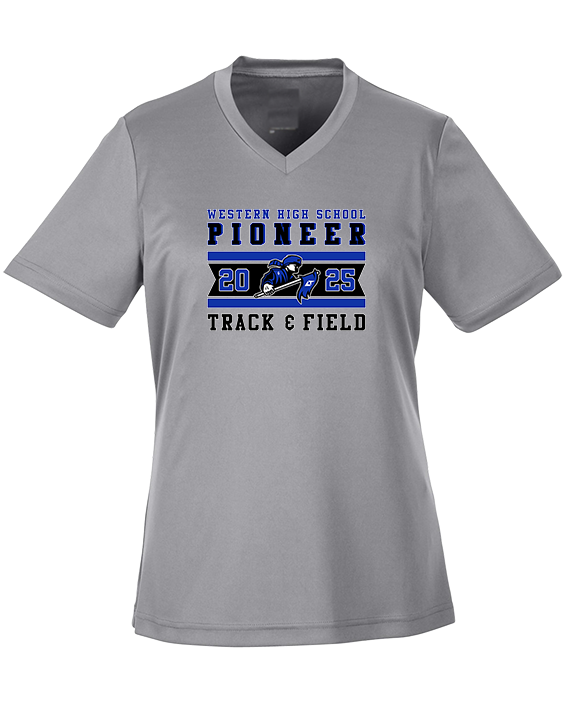 Western HS Track & Field Stamp - Womens Performance Shirt