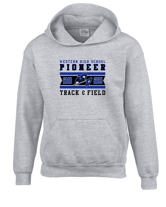 Western HS Track & Field Stamp - Youth Hoodie