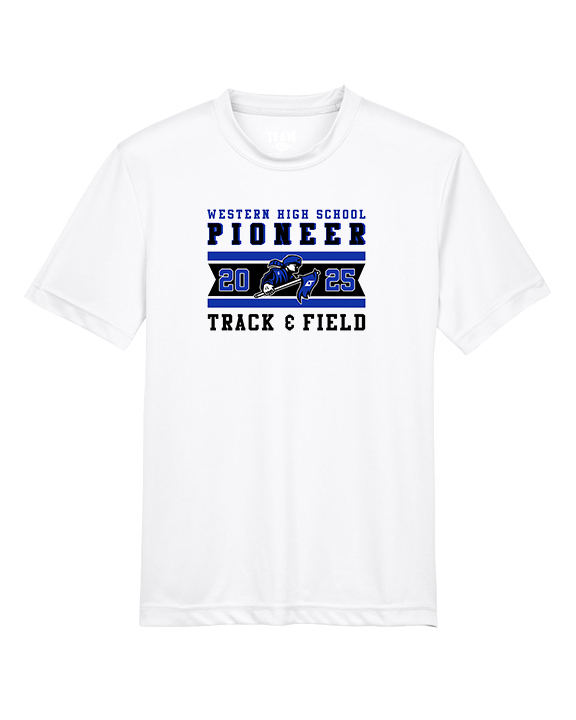 Western HS Track & Field Stamp - Youth Performance Shirt