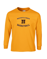 Westerville North HS Basketball Curve - Cotton Longsleeve