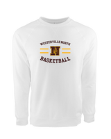 Westerville North HS Basketball Curve - Crewneck Sweatshirt