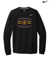 Westerville North HS Basketball Curve - Mens Nike Crewneck