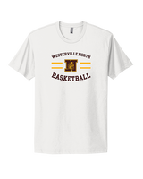 Westerville North HS Basketball Curve - Mens Select Cotton T-Shirt