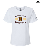 Westerville North HS Basketball Curve - Womens Adidas Performance Shirt