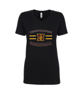 Westerville North HS Basketball Curve - Womens Vneck