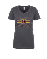 Westerville North HS Basketball Curve - Womens Vneck