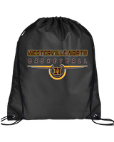 Westerville North HS Basketball Design - Drawstring Bag