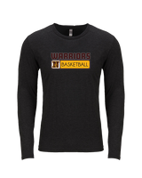 Westerville North HS Basketball Pennant - Tri-Blend Long Sleeve