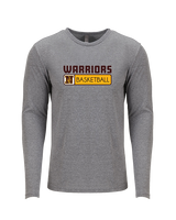 Westerville North HS Basketball Pennant - Tri-Blend Long Sleeve