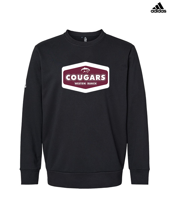 Weston Ranch HS Football Board - Mens Adidas Crewneck