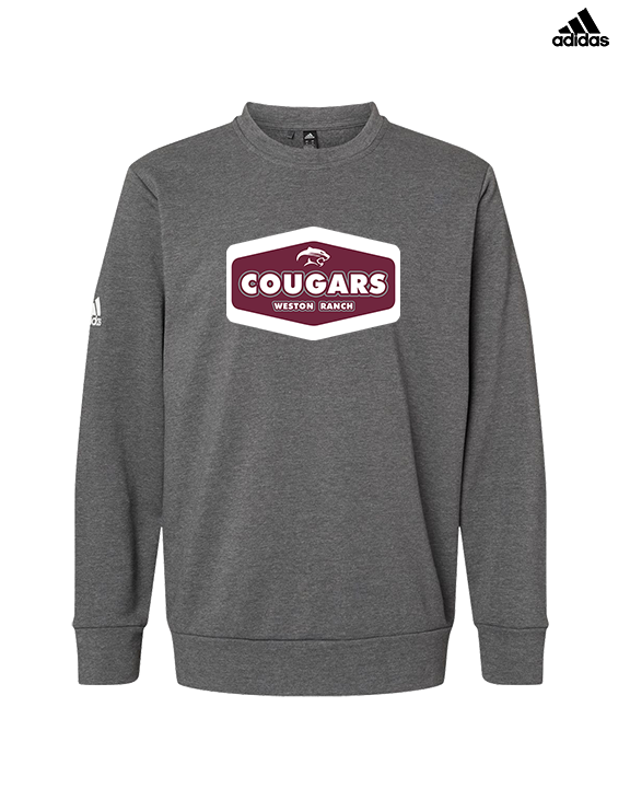 Weston Ranch HS Football Board - Mens Adidas Crewneck
