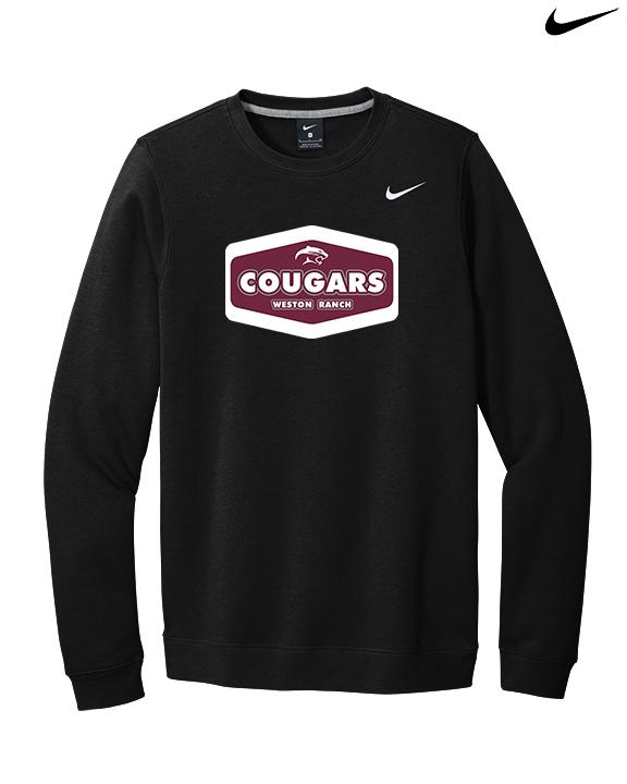Weston Ranch HS Football Board - Mens Nike Crewneck