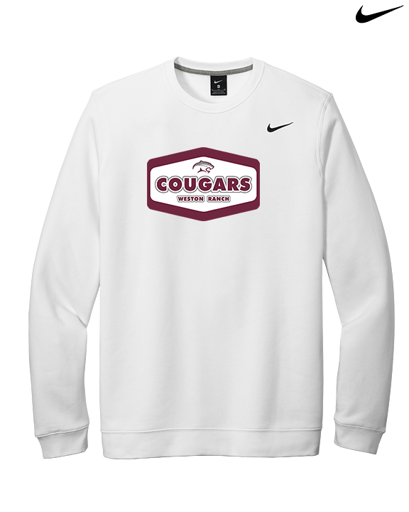 Weston Ranch HS Football Board - Mens Nike Crewneck