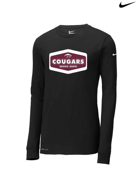 Weston Ranch HS Football Board - Mens Nike Longsleeve