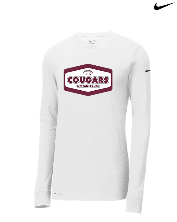 Weston Ranch HS Football Board - Mens Nike Longsleeve