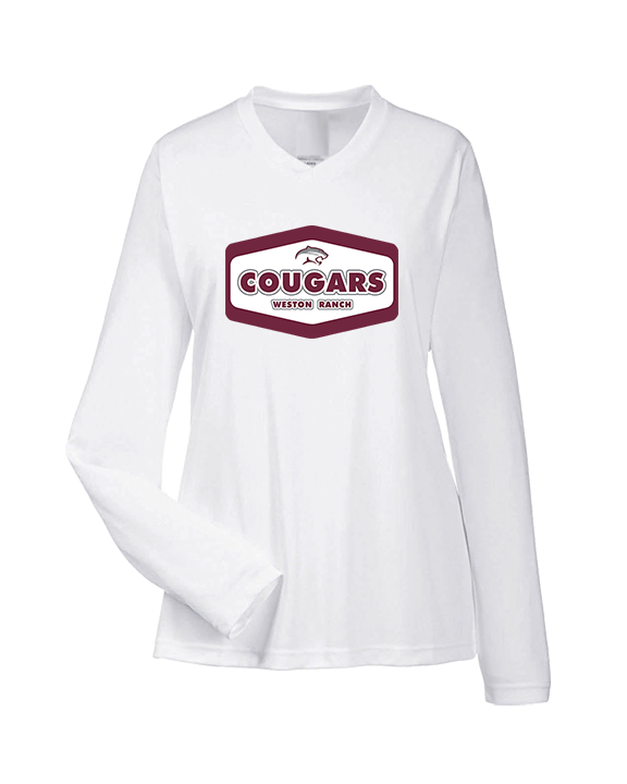 Weston Ranch HS Football Board - Womens Performance Longsleeve