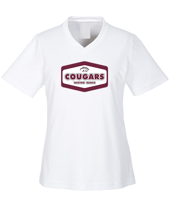 Weston Ranch HS Football Board - Womens Performance Shirt