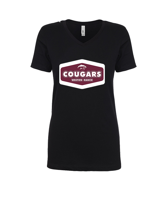 Weston Ranch HS Football Board - Womens Vneck