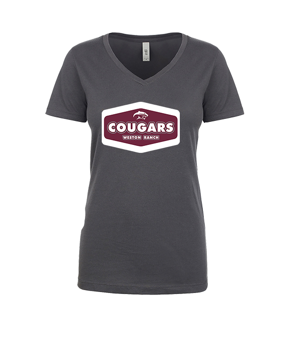 Weston Ranch HS Football Board - Womens Vneck