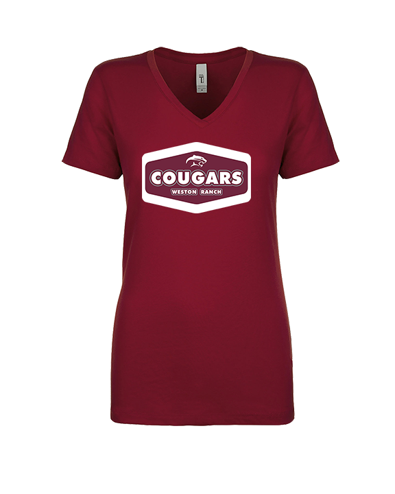 Weston Ranch HS Football Board - Womens Vneck