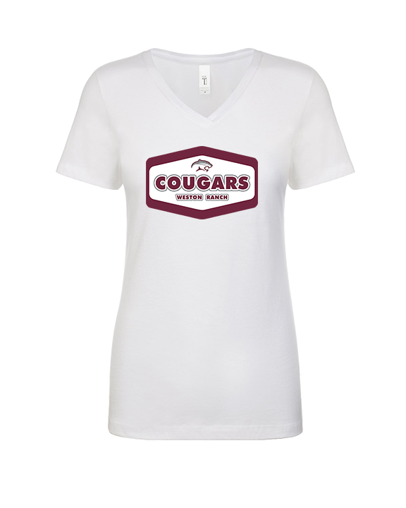 Weston Ranch HS Football Board - Womens Vneck