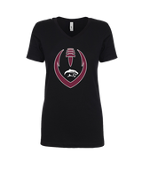Weston Ranch HS Football Full Football - Womens Vneck